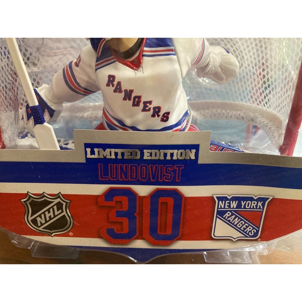 NHL Limited Edition Henrik Lundqvist 30 New York Rangers NIP 2017 Hockey Figure - Picture 5 of 12